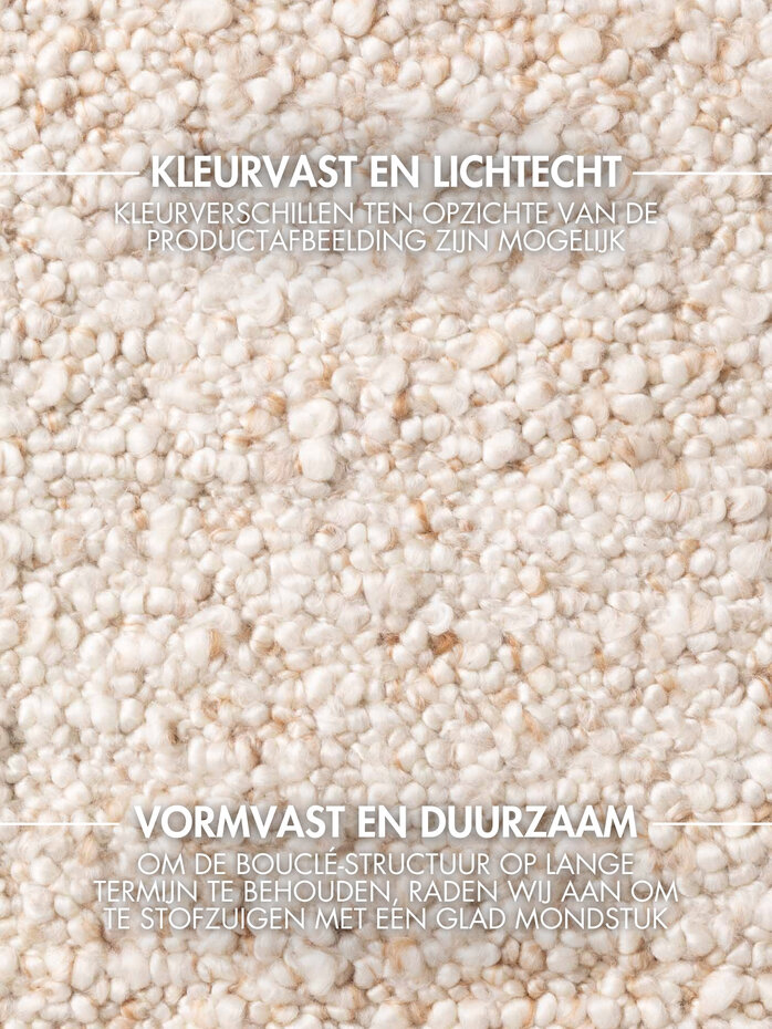 Laagpolig vloerkleed - Notting Hill Boucle Creme Beige