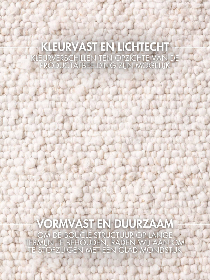 Laagpolig vloerkleed - Notting Hill Boucle Creme