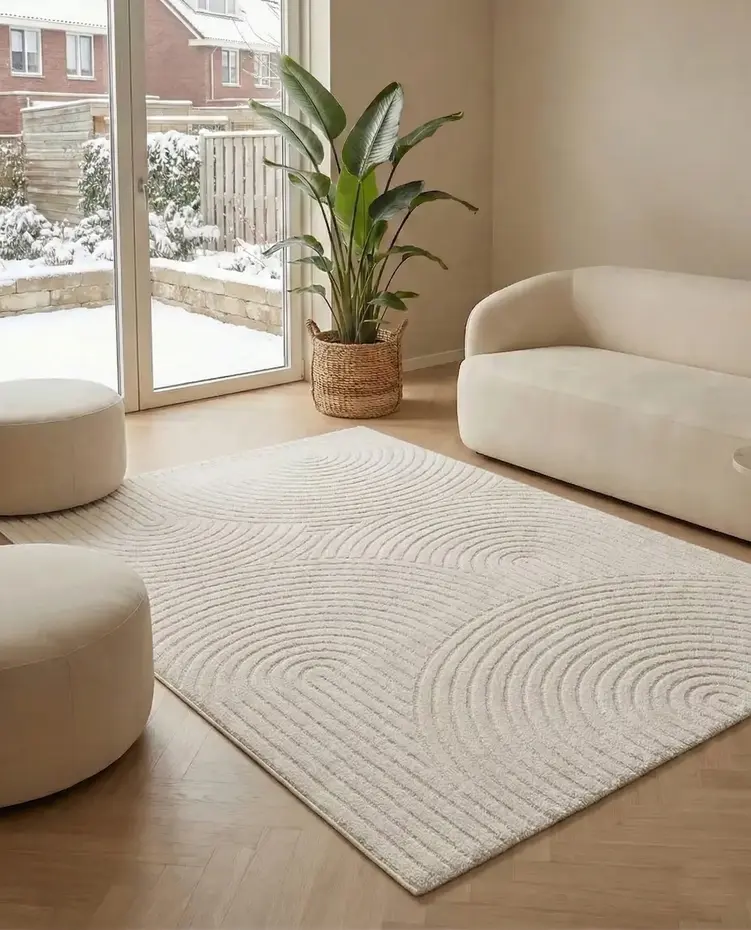 Japandi vloerkleed - Skando Crème