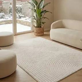 Japandi vloerkleed - Skando Crème