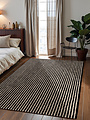 Jute vloerkleed - Harvest Ebony Zwart/Creme