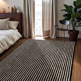 Elle Decoration Jute vloerkleed - Harvest Ebony Zwart/Creme Elle Decoration Jute vloerkleed - Harvest Ebony Zwart/Creme