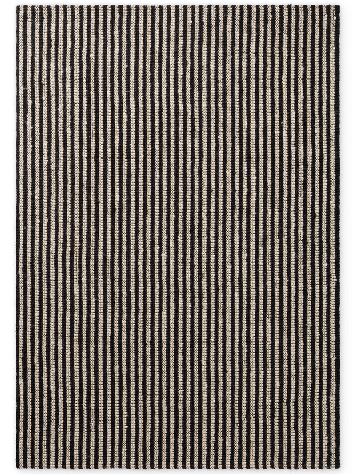 Jute vloerkleed - Harvest Ebony Zwart/Creme Jute vloerkleed - Harvest Ebony Zwart/Creme