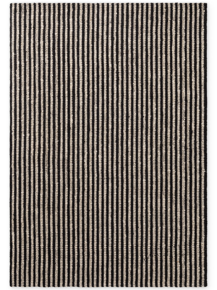 Jute vloerkleed - Harvest Ebony Zwart/Creme Jute vloerkleed - Harvest Ebony Zwart/Creme