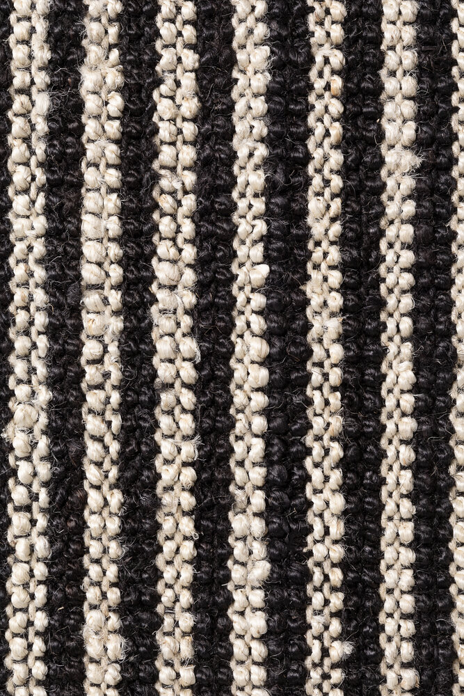 Jute vloerkleed - Harvest Ebony Zwart/Creme Jute vloerkleed - Harvest Ebony Zwart/Creme