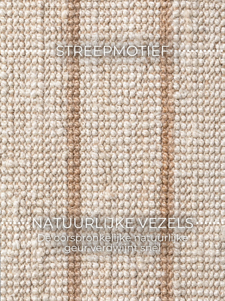 Jute vloerkleed - Harvest Sierra Creme/Naturel