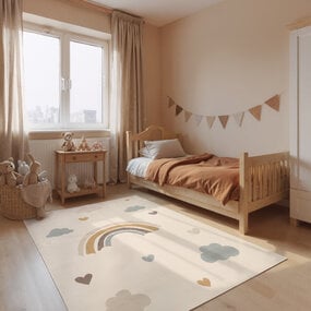 Kindervloerkleed - Adventures Skyla Creme/Kleurrijk Kindervloerkleed - Adventures Skyla Creme/Kleurrijk