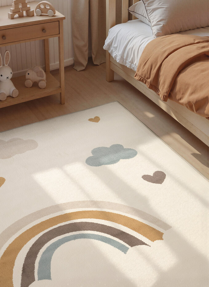 Kindervloerkleed - Adventures Skyla Creme/Kleurrijk Kindervloerkleed - Adventures Skyla Creme/Kleurrijk