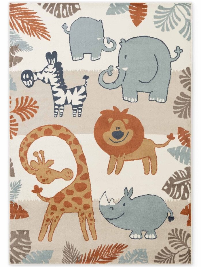 Kindervloerkleed - Adventures Savanna Creme/Kleurrijk Kindervloerkleed - Adventures Savanna Creme/Kleurrijk