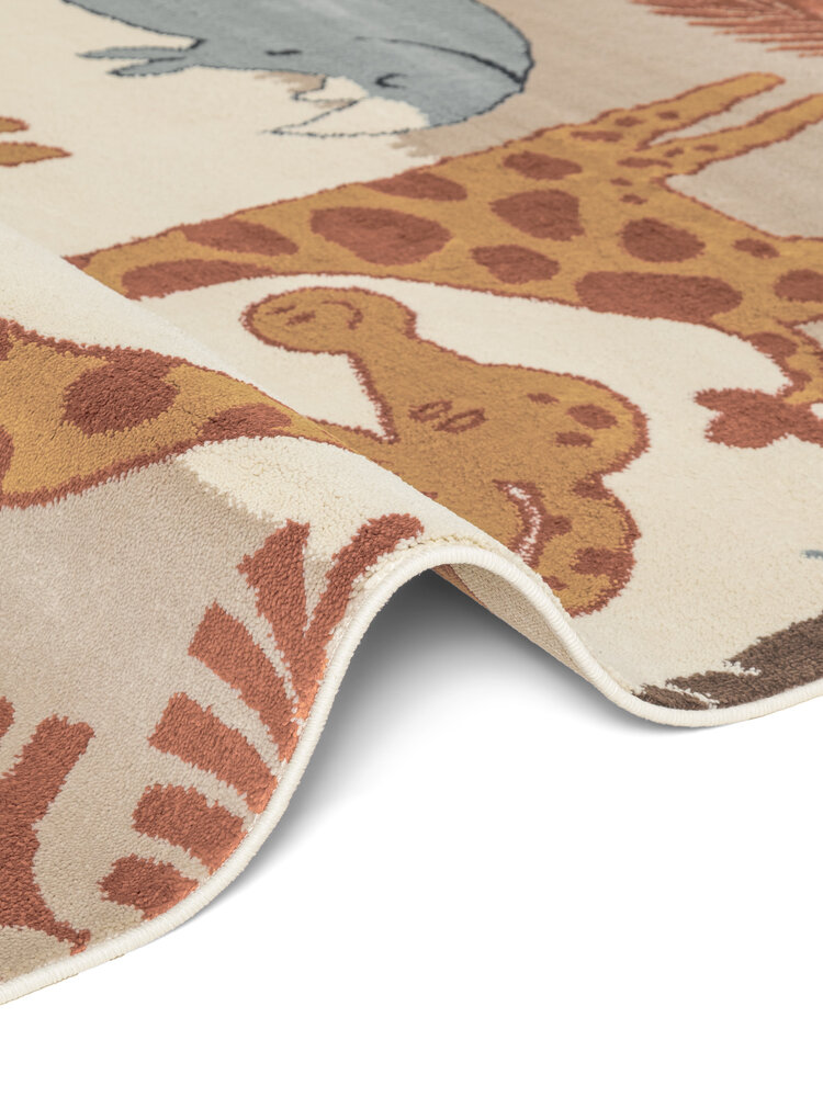 Kindervloerkleed - Adventures Savanna Creme/Kleurrijk Kindervloerkleed - Adventures Savanna Creme/Kleurrijk