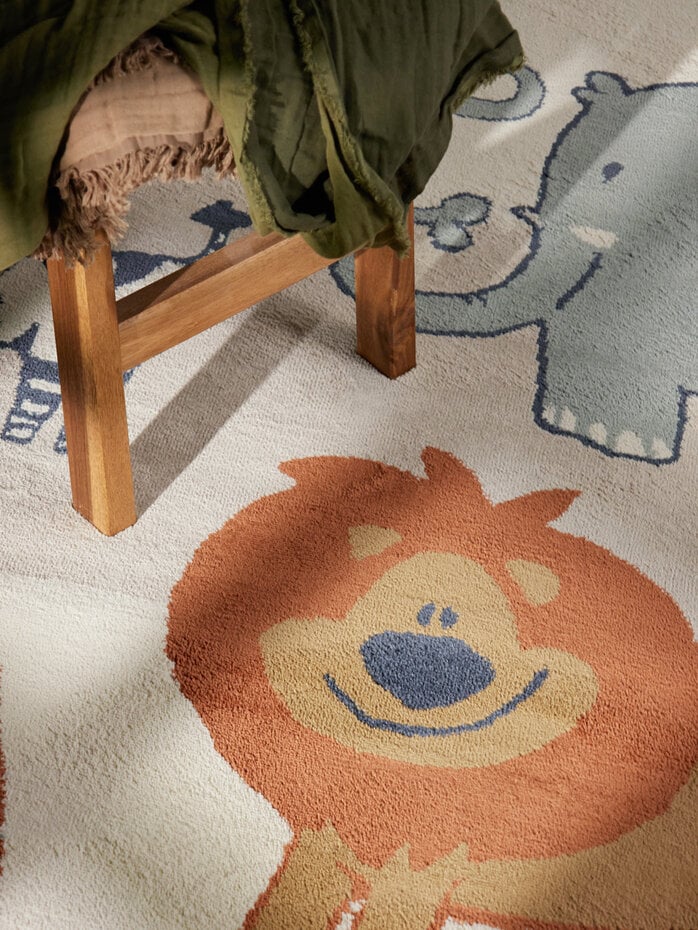 Kindervloerkleed - Adventures Savanna Creme/Kleurrijk Kindervloerkleed - Adventures Savanna Creme/Kleurrijk