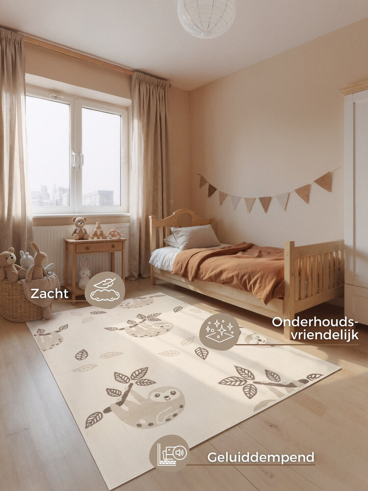 Kindervloerkleed - Adventures Relaxio Creme/Kleurrijk Kindervloerkleed - Adventures Relaxio Creme/Kleurrijk