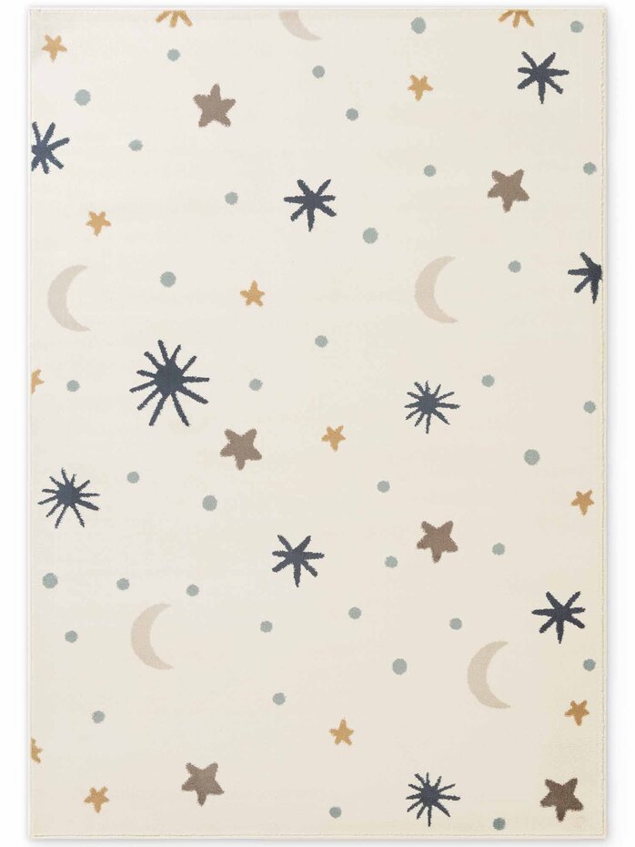 Kindervloerkleed - Adventures Moony Creme/Kleurrijk Kindervloerkleed - Adventures Moony Creme/Kleurrijk