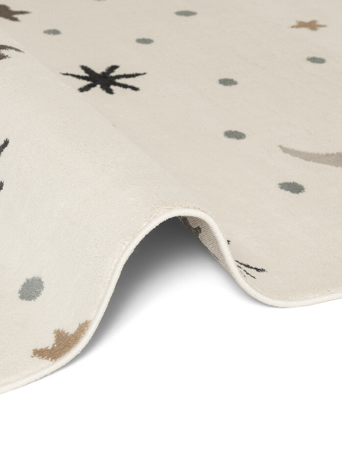 Kindervloerkleed - Adventures Moony Creme/Kleurrijk Kindervloerkleed - Adventures Moony Creme/Kleurrijk