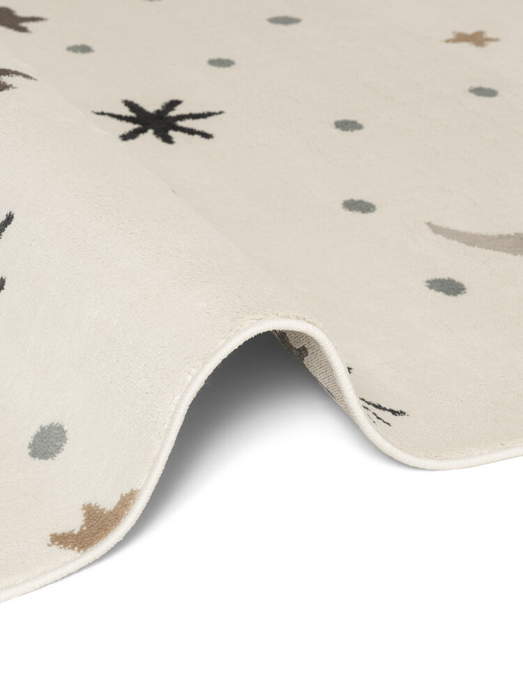 Kindervloerkleed - Adventures Moony Creme/Kleurrijk Kindervloerkleed - Adventures Moony Creme/Kleurrijk