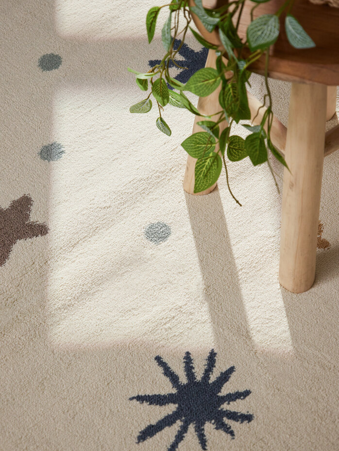 Kindervloerkleed - Adventures Moony Creme/Kleurrijk Kindervloerkleed - Adventures Moony Creme/Kleurrijk