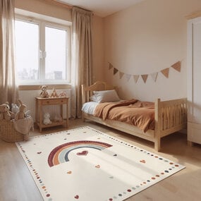 Kindervloerkleed - Adventures Luvy Creme/Kleurrijk Kindervloerkleed - Adventures Luvy Creme/Kleurrijk