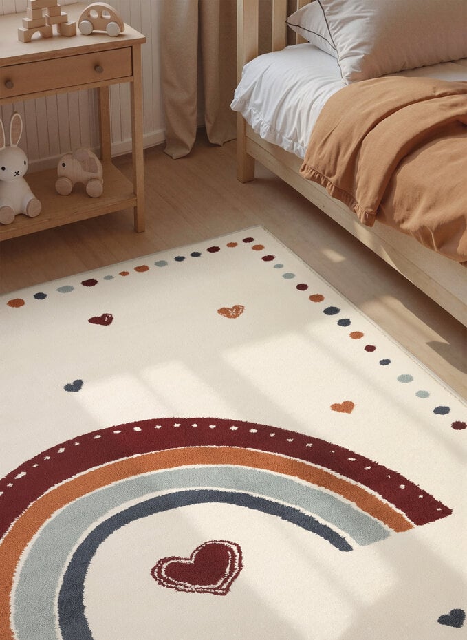 Kindervloerkleed - Adventures Luvy Creme/Kleurrijk Kindervloerkleed - Adventures Luvy Creme/Kleurrijk