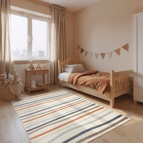 Kindervloerkleed - Adventures Linnea Creme/Kleurrijk Kindervloerkleed - Adventures Linnea Creme/Kleurrijk