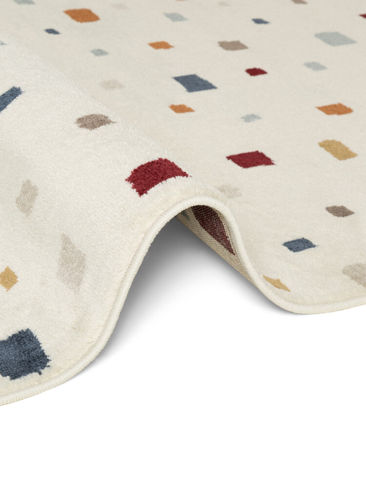 Kindervloerkleed - Adventures Funny Squares Creme/Kleurrijk Kindervloerkleed - Adventures Funny Squares Creme/Kleurrijk