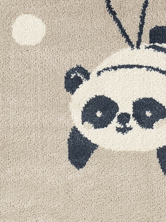 Kindervloerkleed - Adventures Dreamy Panda Beige/Kleurrijk Kindervloerkleed - Adventures Dreamy Panda Beige/Kleurrijk