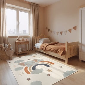 Kindervloerkleed - Adventures Dreamy Jumbo Creme/Kleurrijk Kindervloerkleed - Adventures Dreamy Jumbo Creme/Kleurrijk