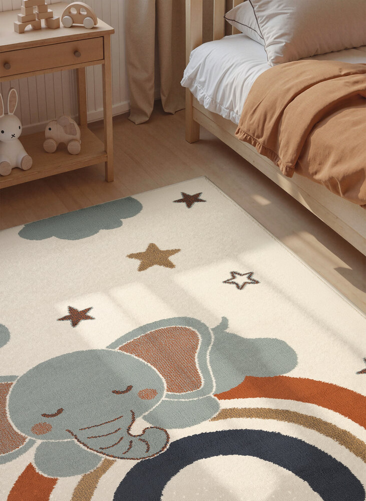 Kindervloerkleed - Adventures Dreamy Jumbo Creme/Kleurrijk Kindervloerkleed - Adventures Dreamy Jumbo Creme/Kleurrijk