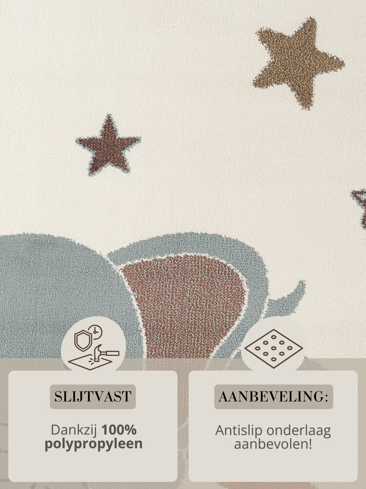 Kindervloerkleed - Adventures Dreamy Jumbo Creme/Kleurrijk Kindervloerkleed - Adventures Dreamy Jumbo Creme/Kleurrijk