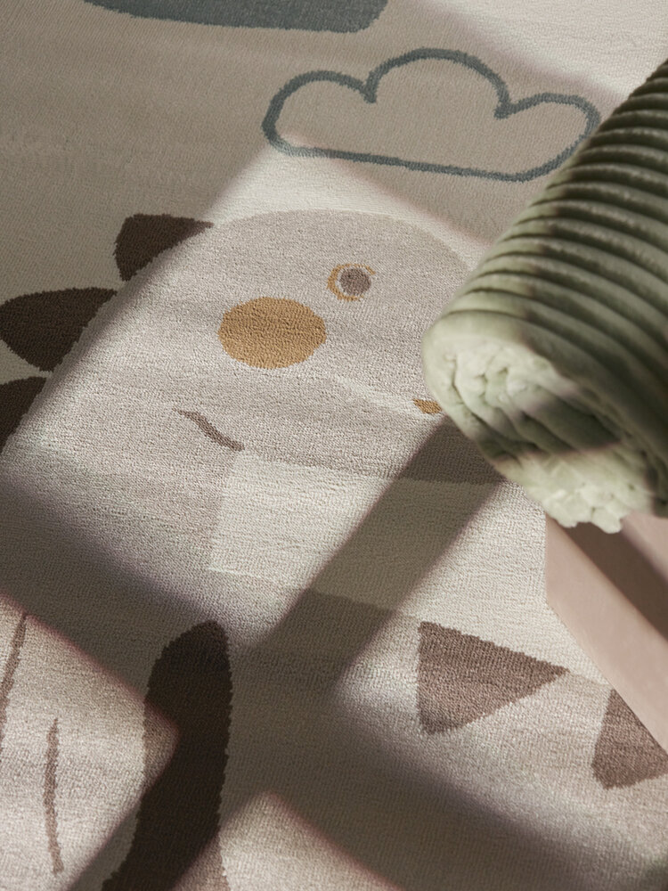 Kindervloerkleed - Adventures Dino Creme/Kleurrijk Kindervloerkleed - Adventures Dino Creme/Kleurrijk