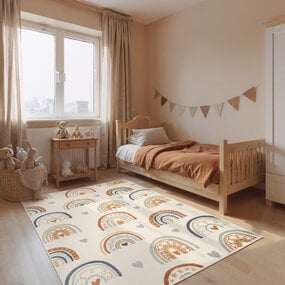 Kindervloerkleed - Adventures Bowie Creme/Kleurrijk Kindervloerkleed - Adventures Bowie Creme/Kleurrijk