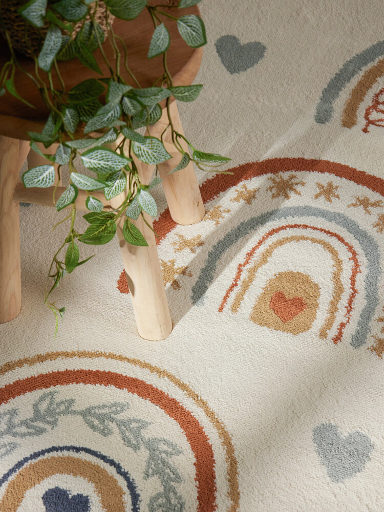 Kindervloerkleed - Adventures Bowie Creme/Kleurrijk Kindervloerkleed - Adventures Bowie Creme/Kleurrijk