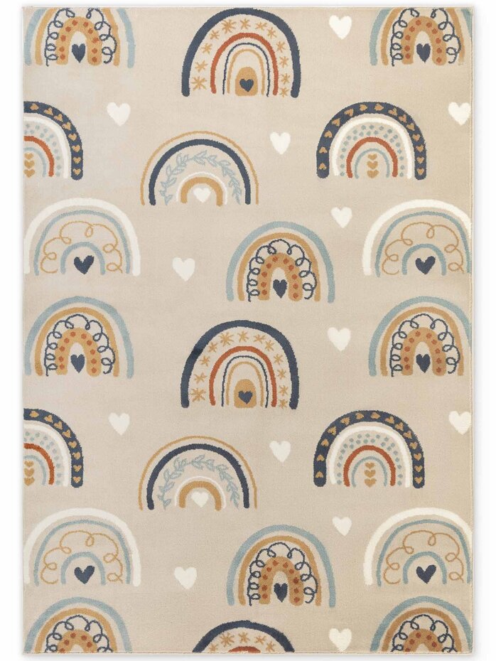 Kindervloerkleed - Adventures Bowie Beige/Kleurrijk Kindervloerkleed - Adventures Bowie Beige/Kleurrijk