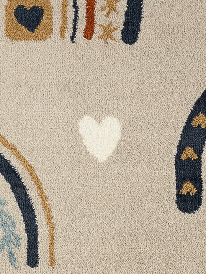 Kindervloerkleed - Adventures Bowie Beige/Kleurrijk Kindervloerkleed - Adventures Bowie Beige/Kleurrijk