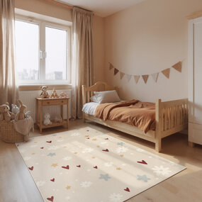 Kindervloerkleed - Adventures Amori Beige/Kleurrijk Kindervloerkleed - Adventures Amori Beige/Kleurrijk
