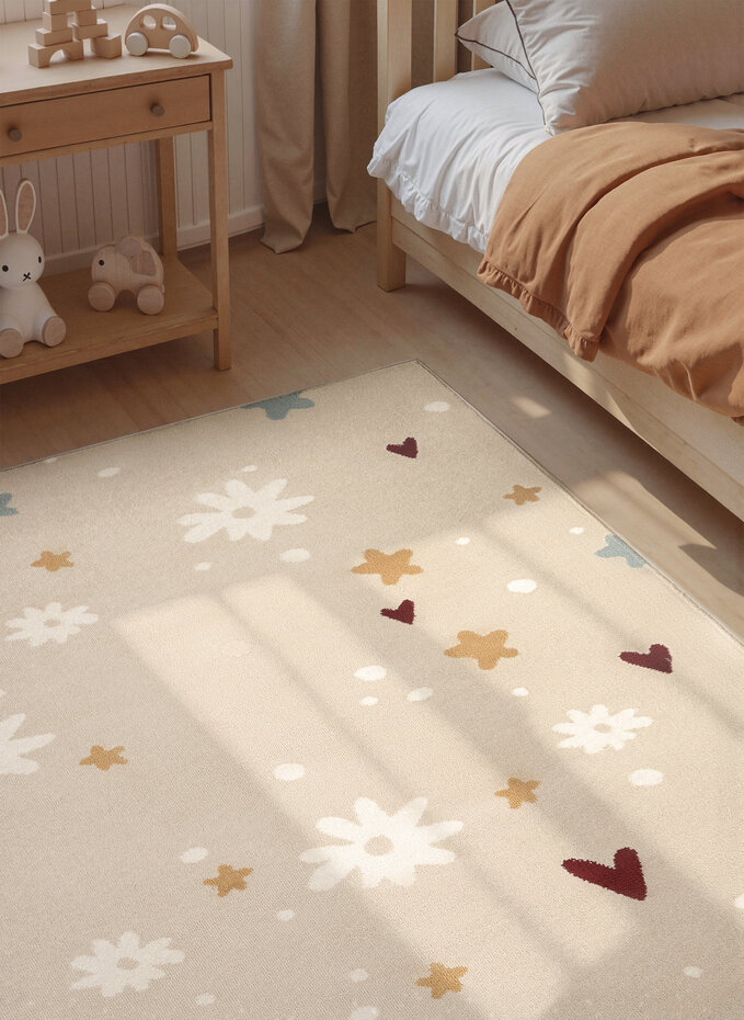 Kindervloerkleed - Adventures Amori Beige/Kleurrijk Kindervloerkleed - Adventures Amori Beige/Kleurrijk