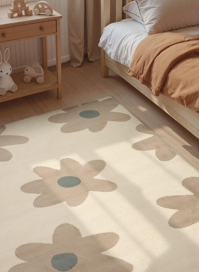 Kindervloerkleed - Adventures Bloomy Creme/Kleurrijk Kindervloerkleed - Adventures Bloomy Creme/Kleurrijk