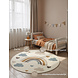 Rond kindervloerkleed - Adventures Skyla Creme/Kleurrijk Rond kindervloerkleed - Adventures Skyla Creme/Kleurrijk