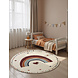 Rond kindervloerkleed - Adventures Luvy Creme/Kleurrijk Rond kindervloerkleed - Adventures Luvy Creme/Kleurrijk