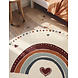 Rond kindervloerkleed - Adventures Luvy Creme/Kleurrijk Rond kindervloerkleed - Adventures Luvy Creme/Kleurrijk