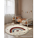 Rond kindervloerkleed - Adventures Luvy Creme/Kleurrijk Rond kindervloerkleed - Adventures Luvy Creme/Kleurrijk