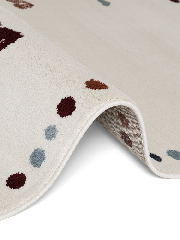 Rond kindervloerkleed - Adventures Luvy Creme/Kleurrijk Rond kindervloerkleed - Adventures Luvy Creme/Kleurrijk