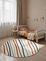 Rond kindervloerkleed - Adventures Linnea Creme/Kleurrijk