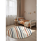 Rond kindervloerkleed - Adventures Linnea Creme/Kleurrijk