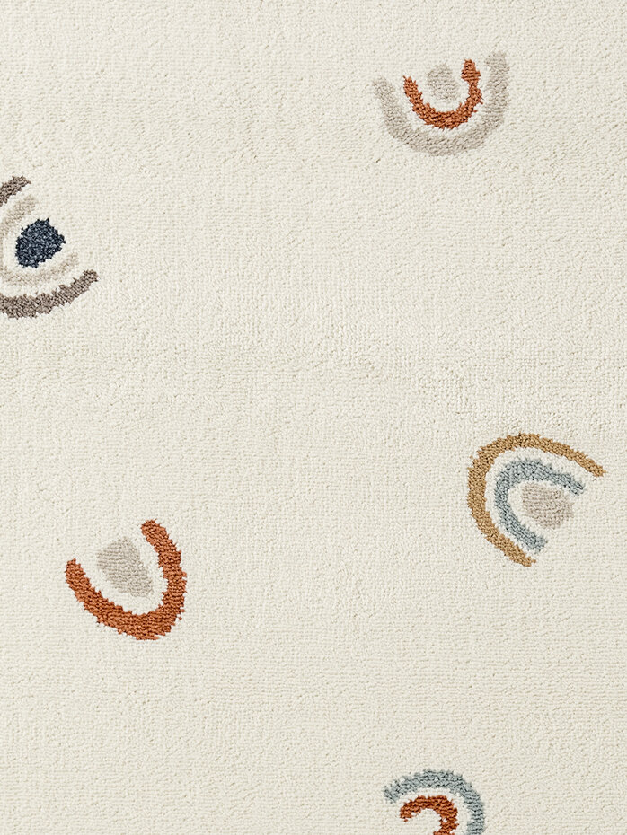 Rond kindervloerkleed - Adventures Ravi Creme/Kleurrijk Rond kindervloerkleed - Adventures Ravi Creme/Kleurrijk