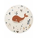 Rond kindervloerkleed - Adventures Moby Creme/Kleurrijk Rond kindervloerkleed - Adventures Moby Creme/Kleurrijk