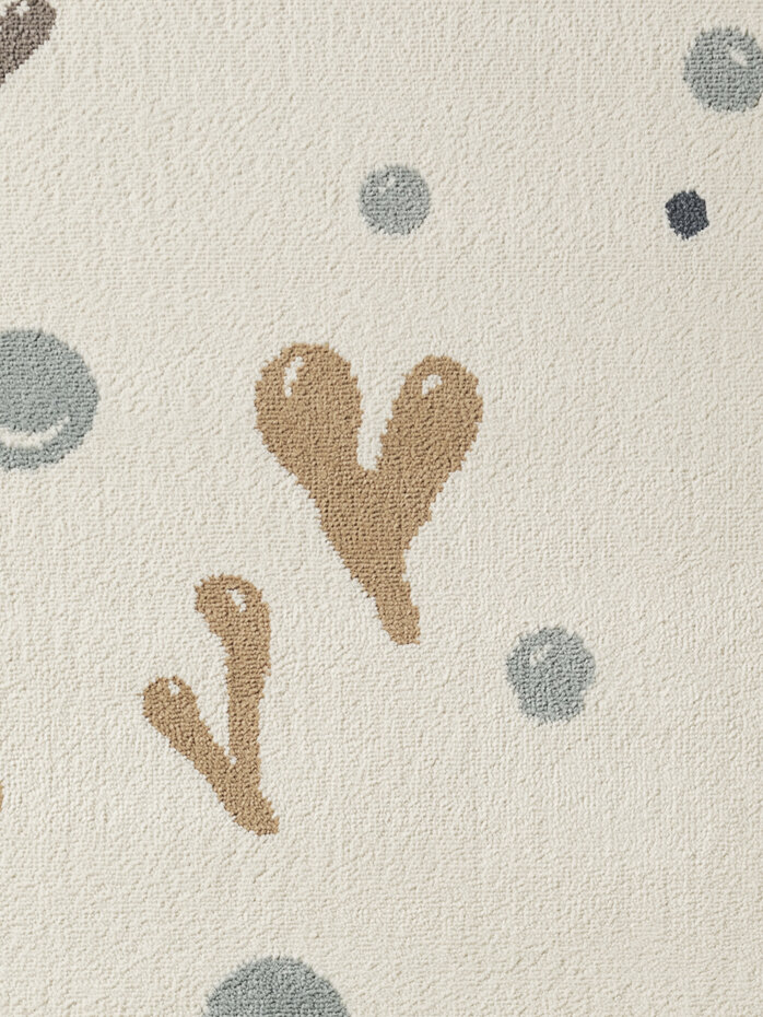 Rond kindervloerkleed - Adventures Moby Creme/Kleurrijk Rond kindervloerkleed - Adventures Moby Creme/Kleurrijk