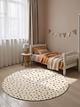 Rond kindervloerkleed - Adventures Konfetti Creme/Kleurrijk
