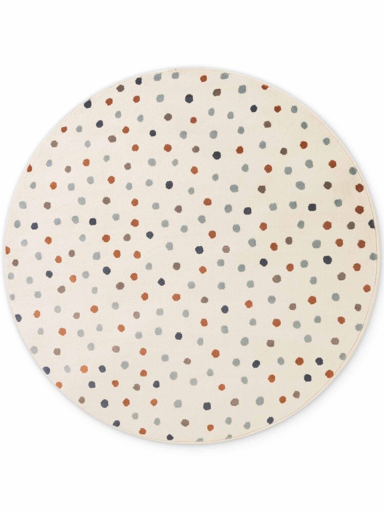 Rond kindervloerkleed - Adventures Konfetti Creme/Kleurrijk Rond kindervloerkleed - Adventures Konfetti Creme/Kleurrijk