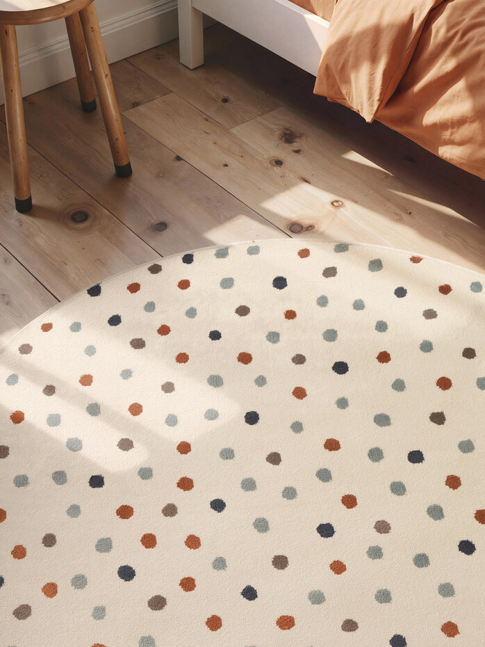 Rond kindervloerkleed - Adventures Konfetti Creme/Kleurrijk Rond kindervloerkleed - Adventures Konfetti Creme/Kleurrijk