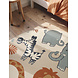 Rond kindervloerkleed - Adventures Savanna Creme/Kleurrijk Rond kindervloerkleed - Adventures Savanna Creme/Kleurrijk